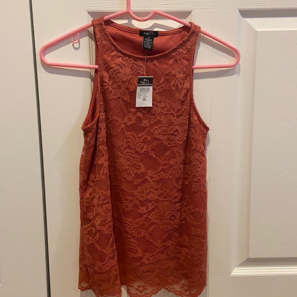 Lace tank top. New with tags